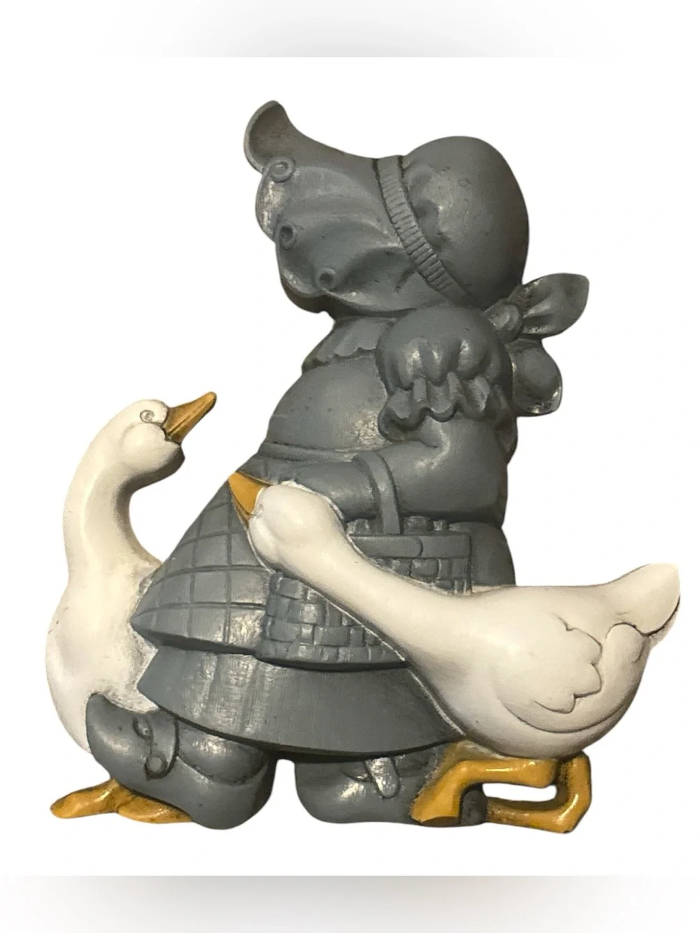 1988 Vintage Burwood Boy and Girl with Geese
